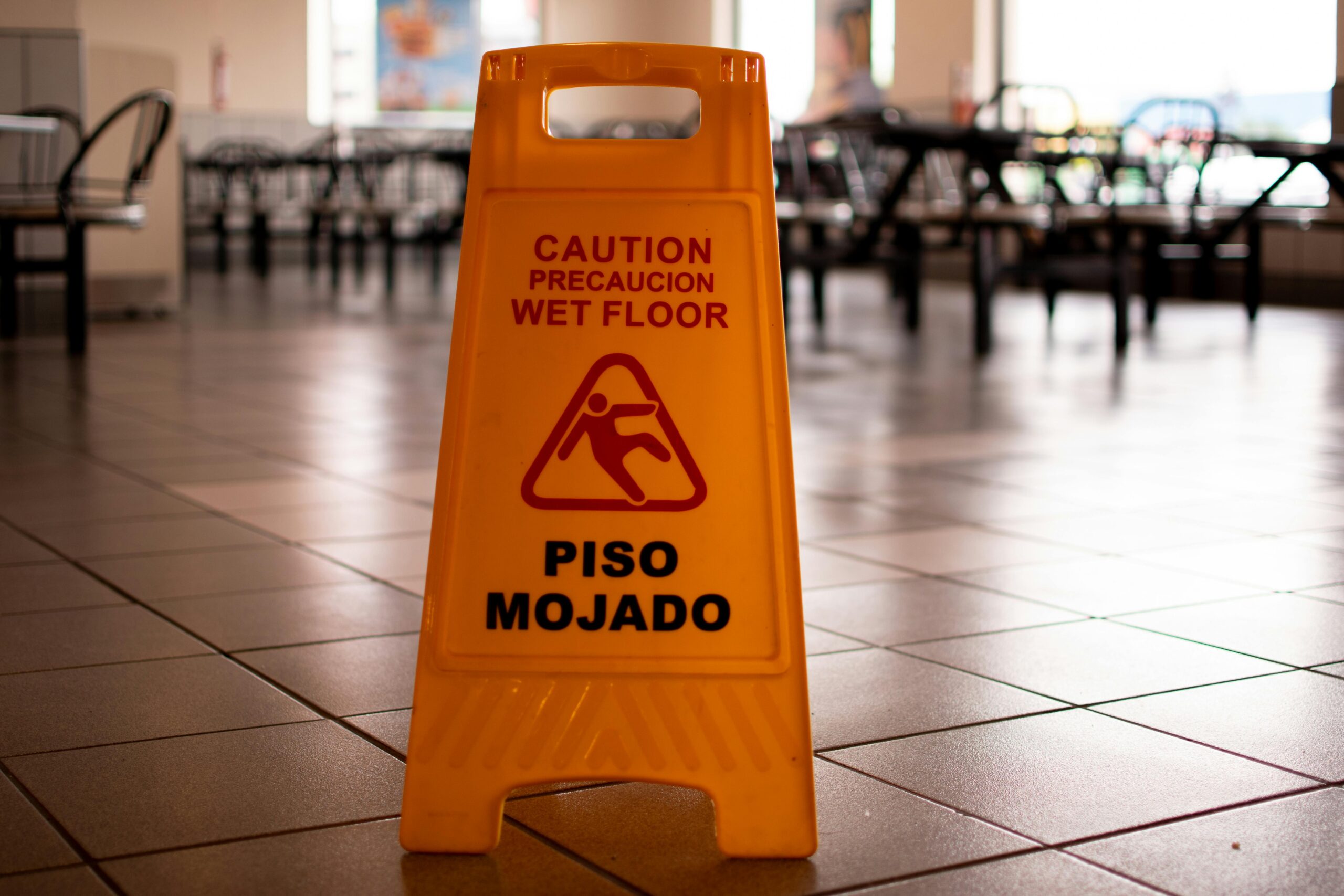 wet floor sign